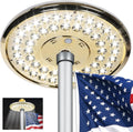 Flagpole Light Solar Powered Auro 4 Golden - Aurora-Style Yard