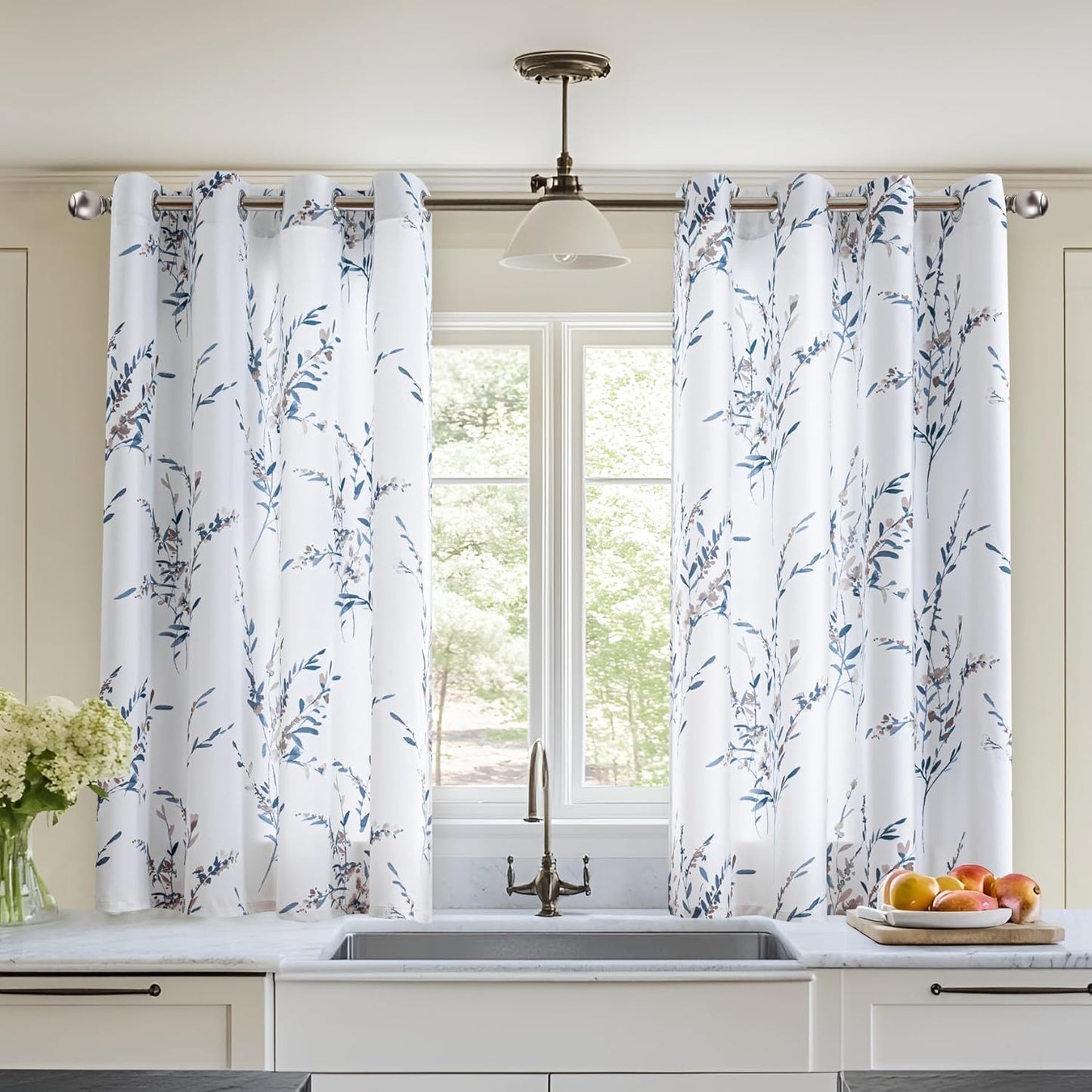 MYSKY HOME 54 Inch Light Filtering Thermal Insulated Curtains