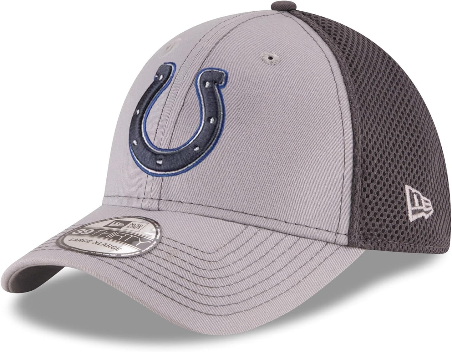 NFL 39THIRTY Grayed Out Neo Primary Logo Flex Cap for Fans