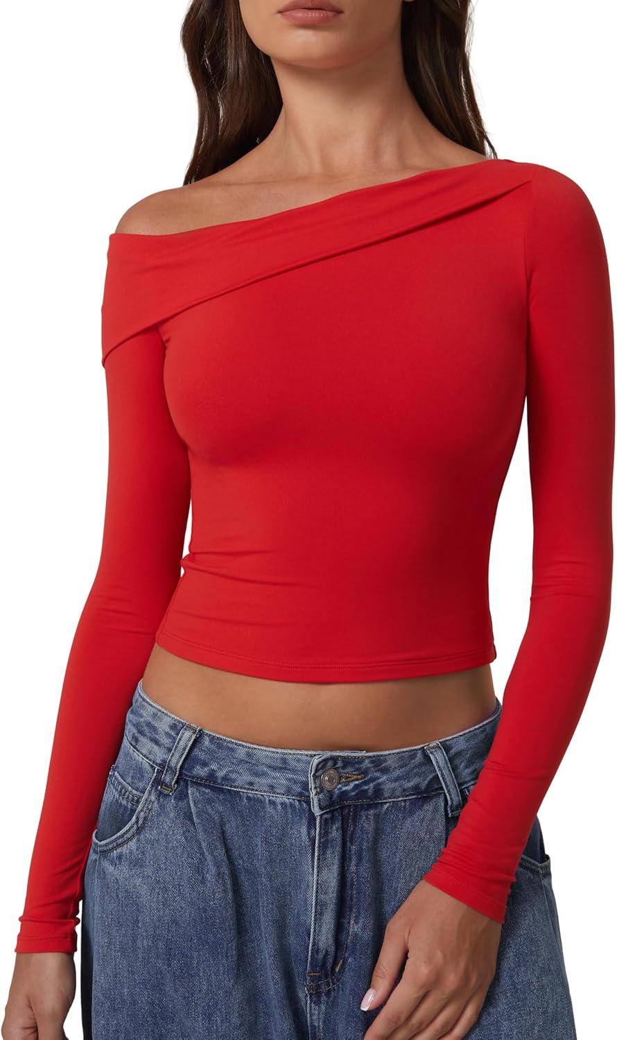 Trendy Double Lined Off Shoulder Tops for Women This Fall