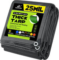 12x20 25Mil Ultra-Heavy Duty Waterproof Canvas Tarp - Full Size