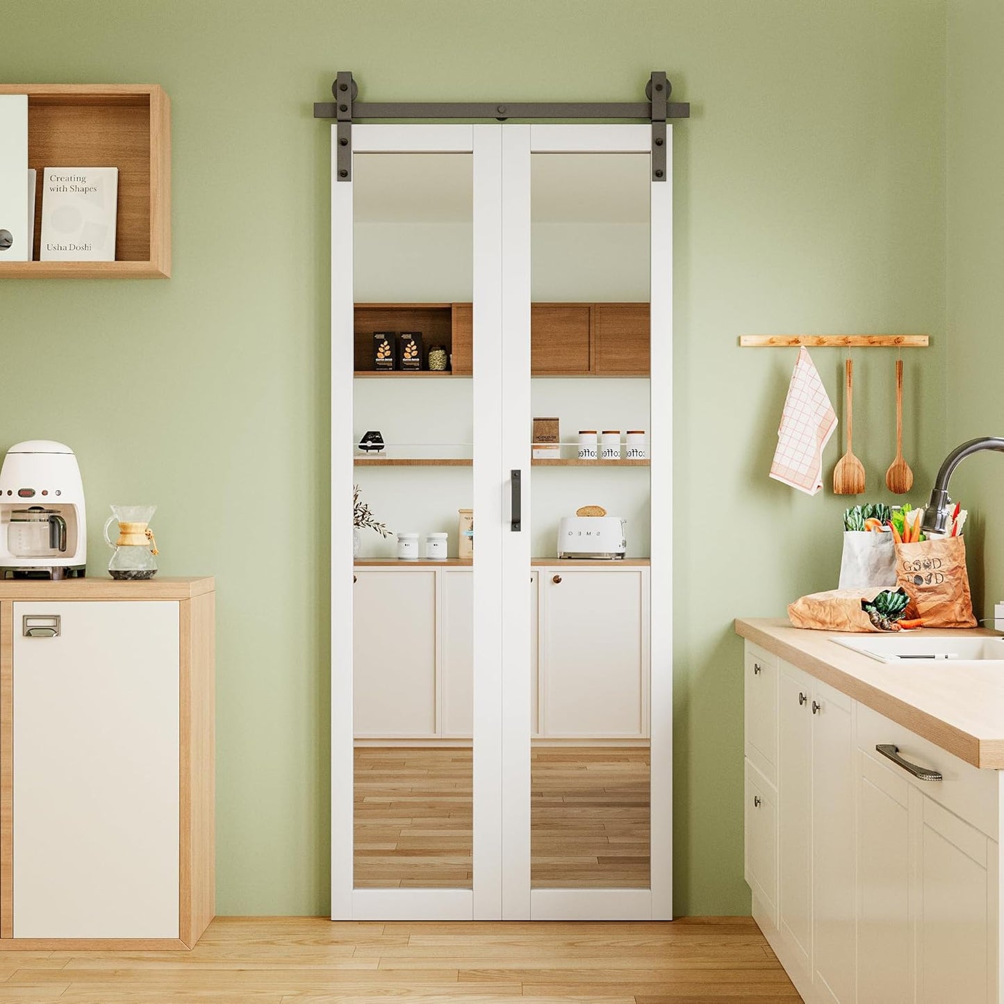HD Explosion-Proof Bi Fold Barn Doors for Space-Saving Needs
