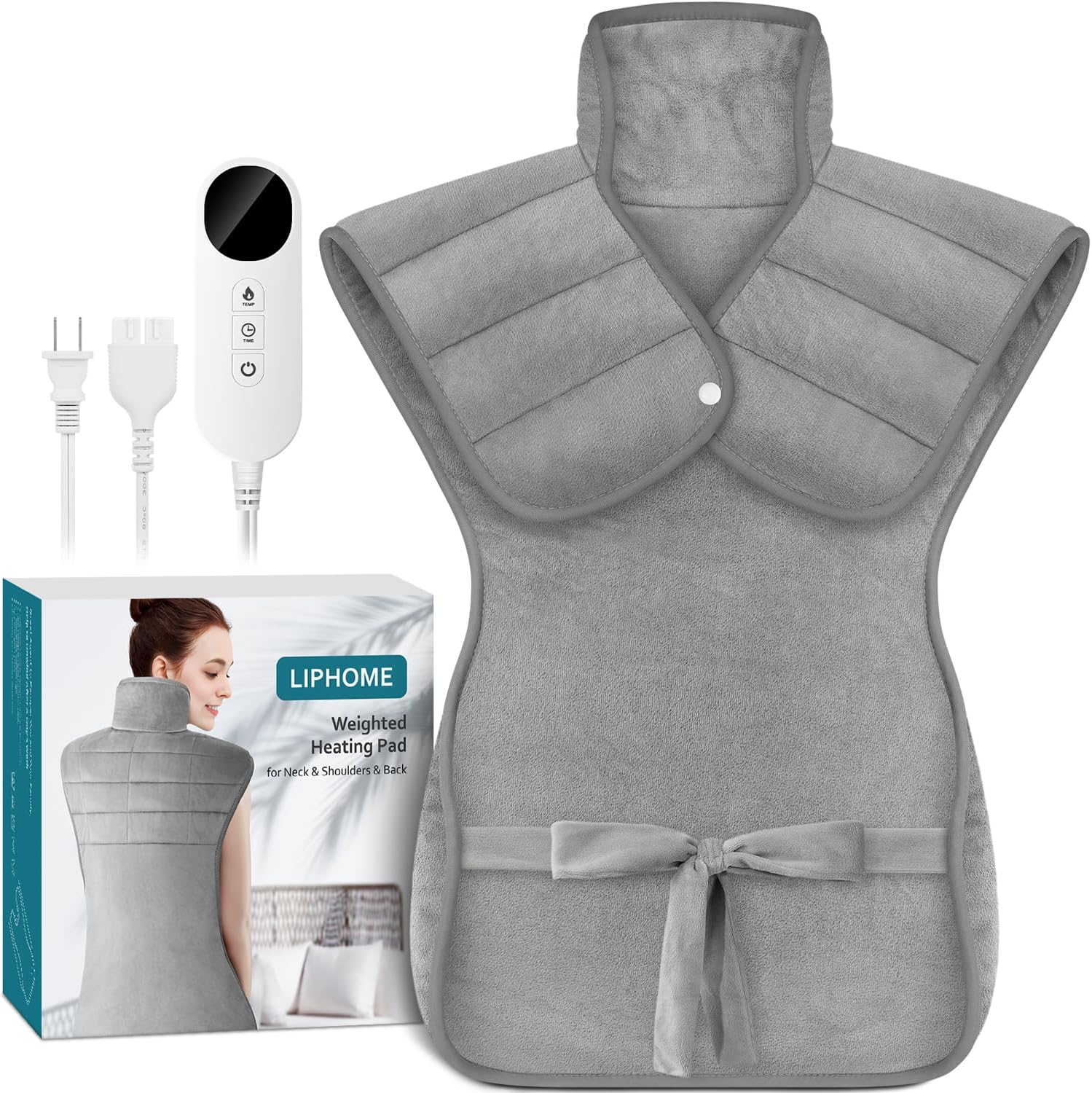 Weighted Heating Pad for Neck and Shoulders Pain Relief