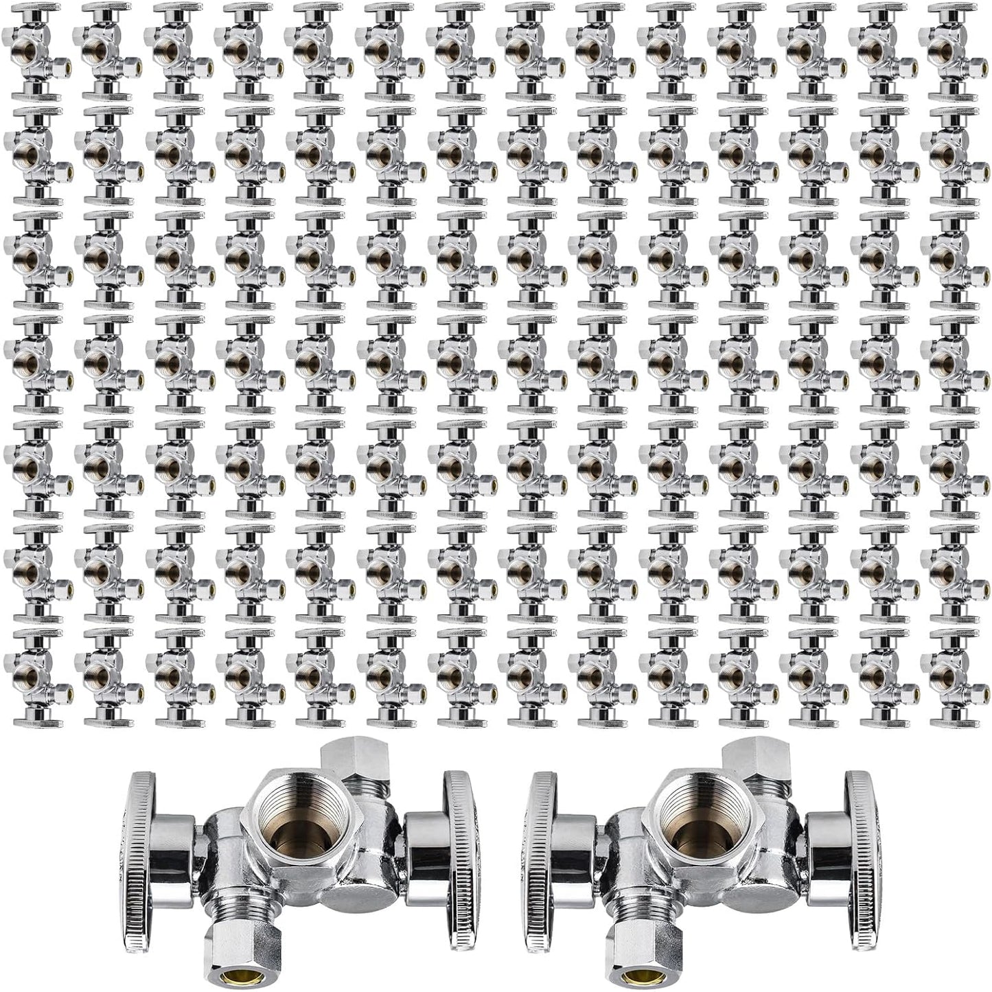 100-Pack 1/4 Turn Dual Compression Outlet Angle Stop Valve Review