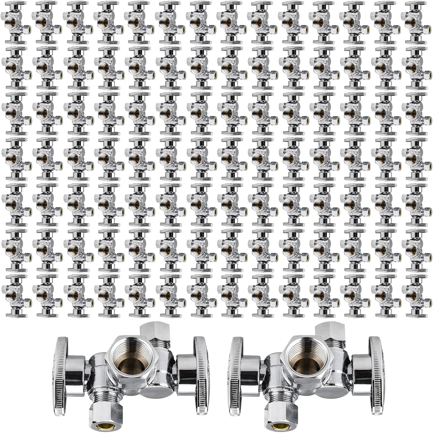100-Pack 1/4 Turn Dual Compression Outlet Angle Stop Valve Review