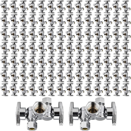 100-Pack 1/4 Turn Dual Compression Outlet Angle Stop Valve Review