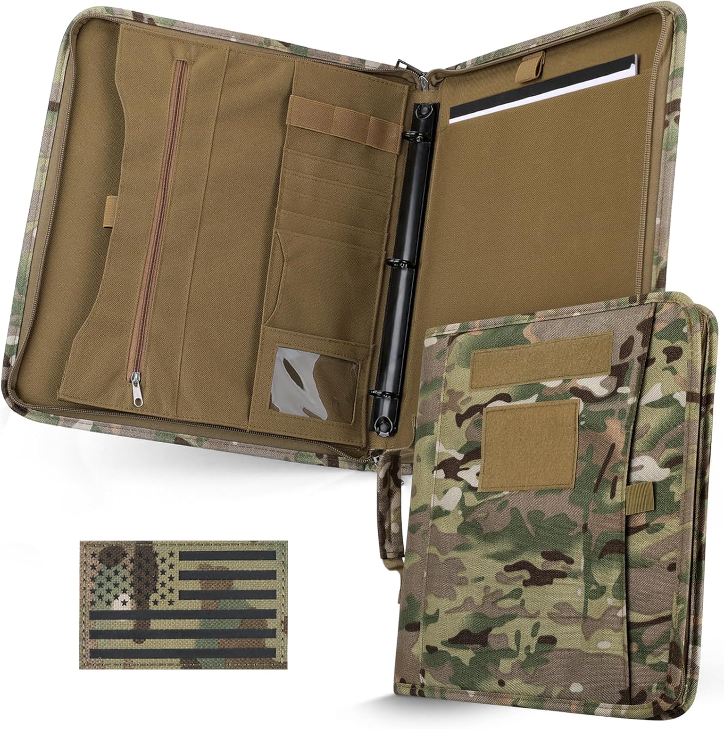 Tactical Notebook Portfolio Padfolio with Zipper for Professionals