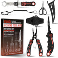 RUNCL 4pc Fishing Tool Kit - Complete Saltwater Pliers, Knife & Grips