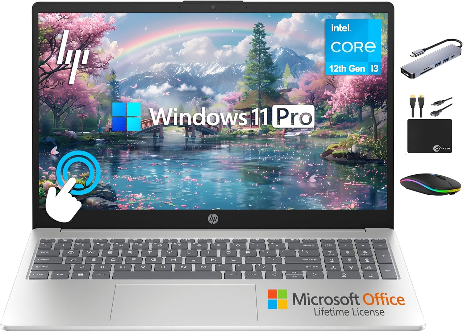 HP 2025 Business 15.6in HD Touch Laptop with 64GB RAM