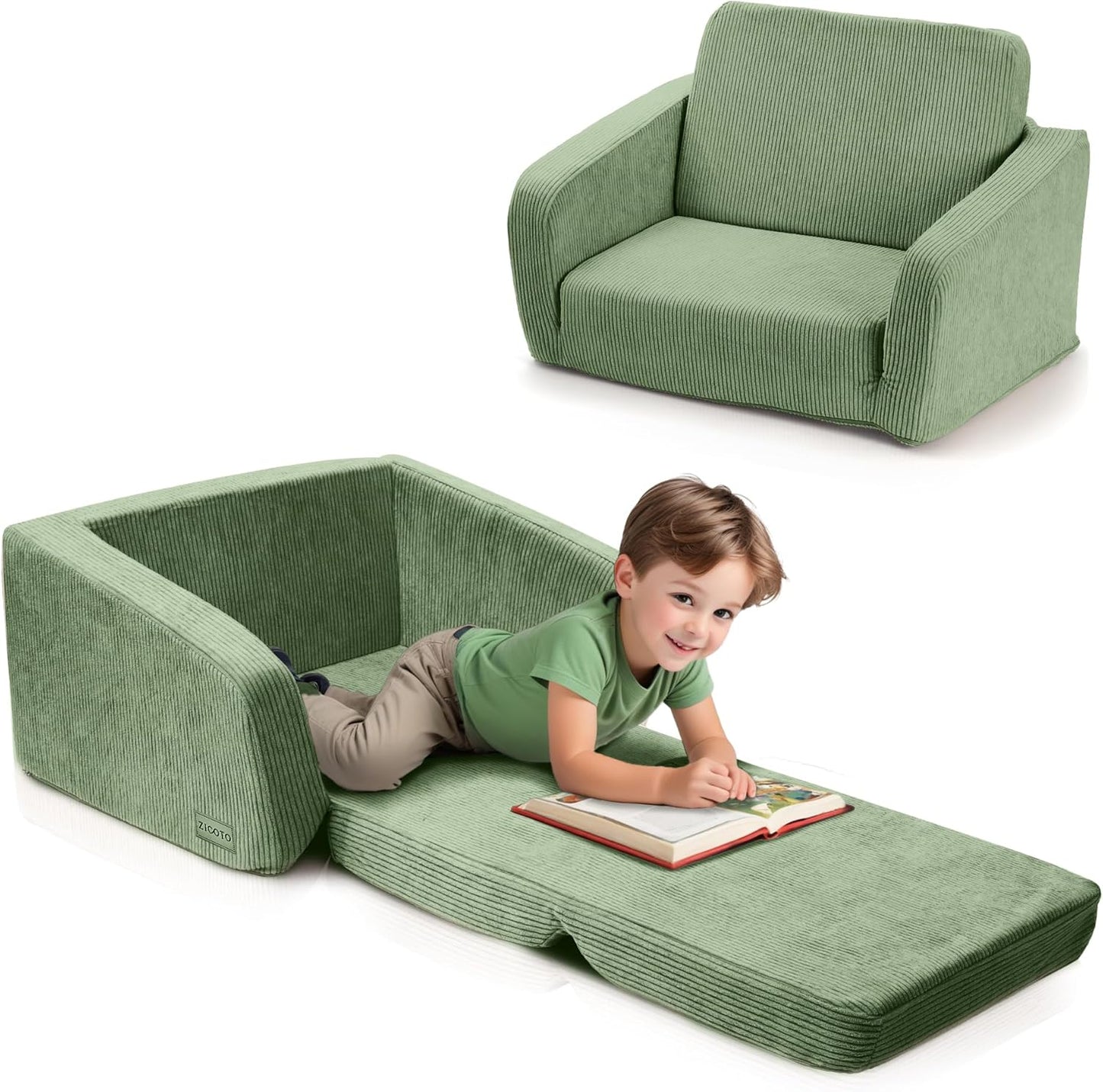 ZICOTO Sturdy Toddler Chair - Safe & Fun Kids Sofa