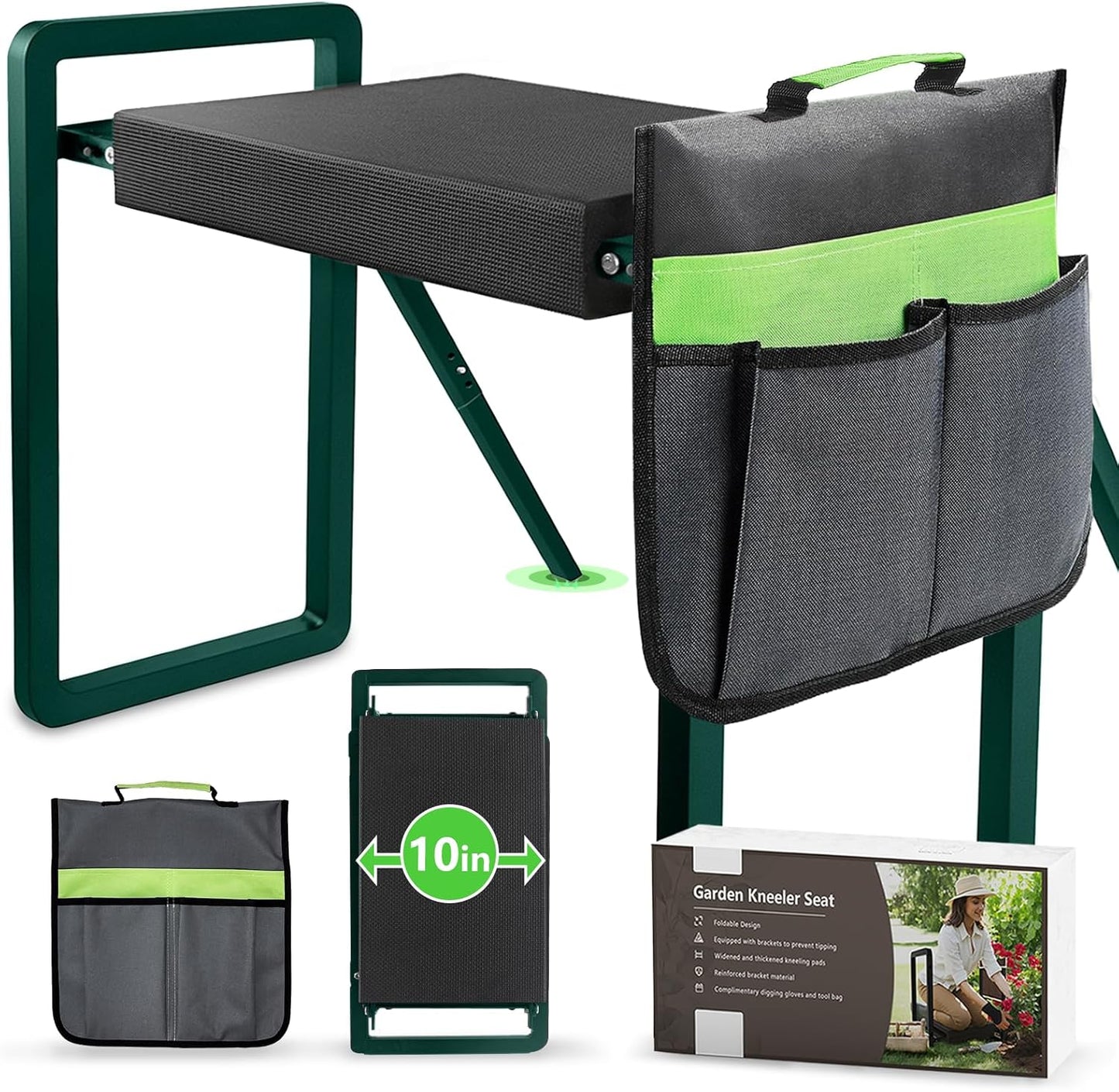 seasky Foldable Garden Kneeling and Seat for Comfortable Gardening