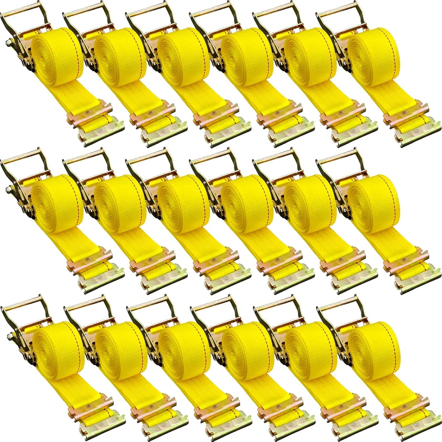 VEVOR E Track Ratchet Straps 18-Pack for Heavy Loads