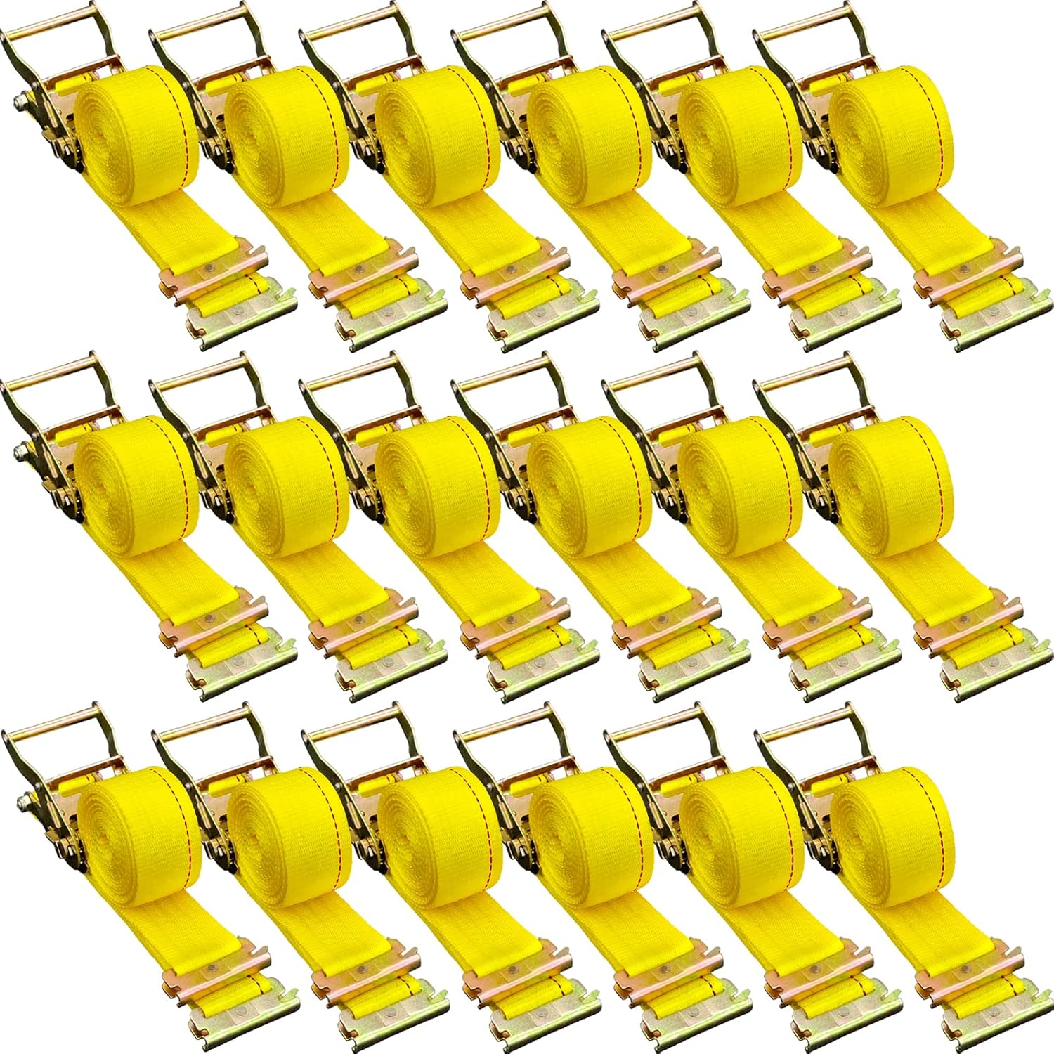 VEVOR E Track Ratchet Straps 18-Pack for Heavy Loads