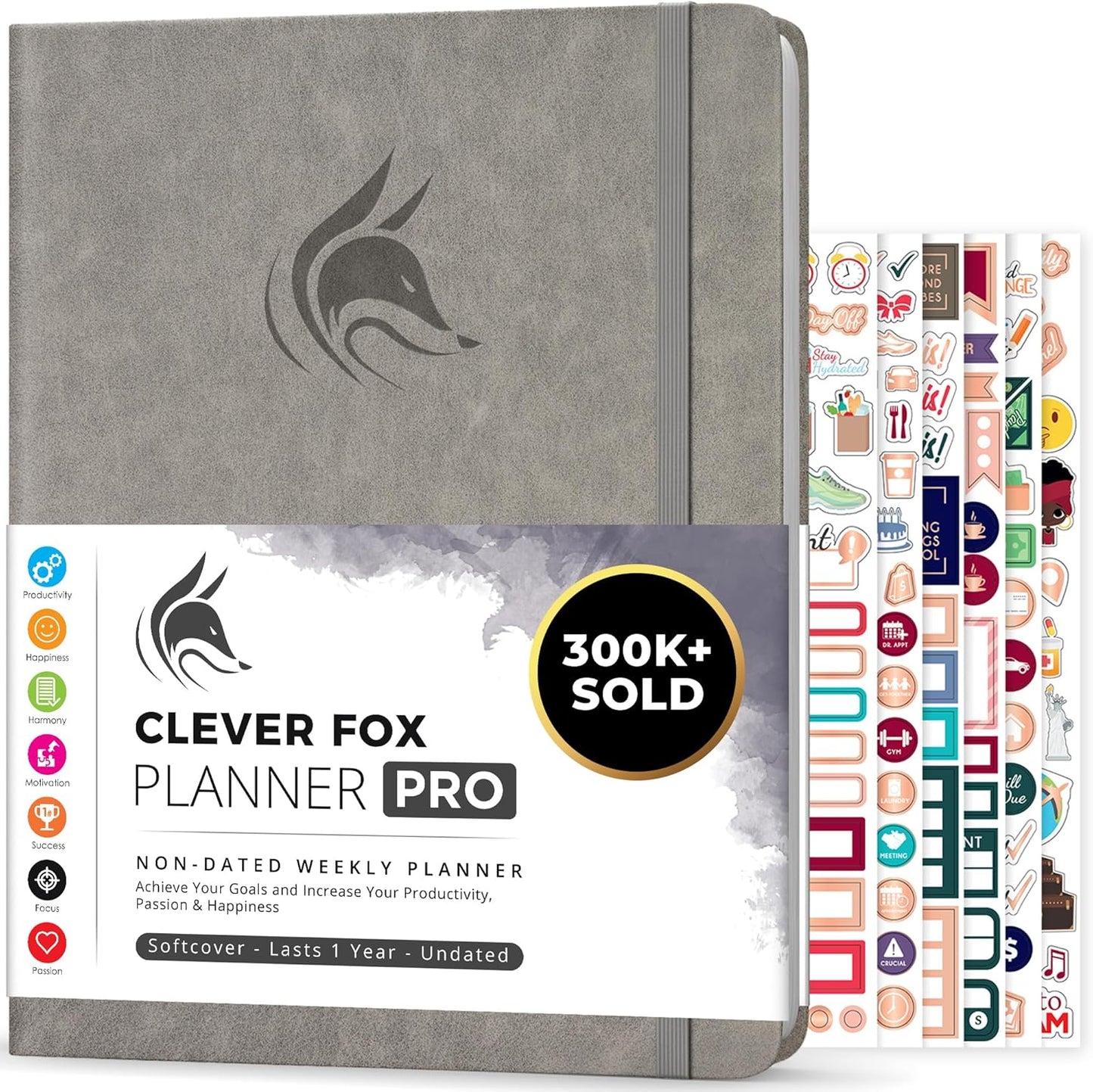 Clever Fox Planner PRO: Weekly & Monthly Life Planner for Goals