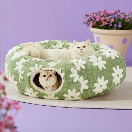 Lesure Cat Tunnel Bed - Cozy 2-in-1 Play and Rest Solution