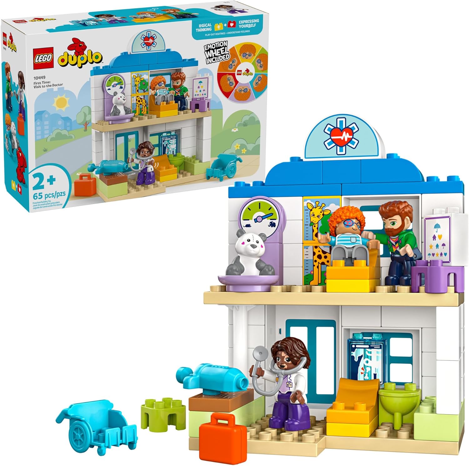 LEGO DUPLO Town First Time Visit Doctor Office Playset for Kids