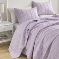 100% Cotton Quilt Set King Size Lavender - Cozy All-Season Coverlet