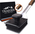 Traeger Grills BBQ Cleaning Brush - Teak Handle, Nylon Bristles