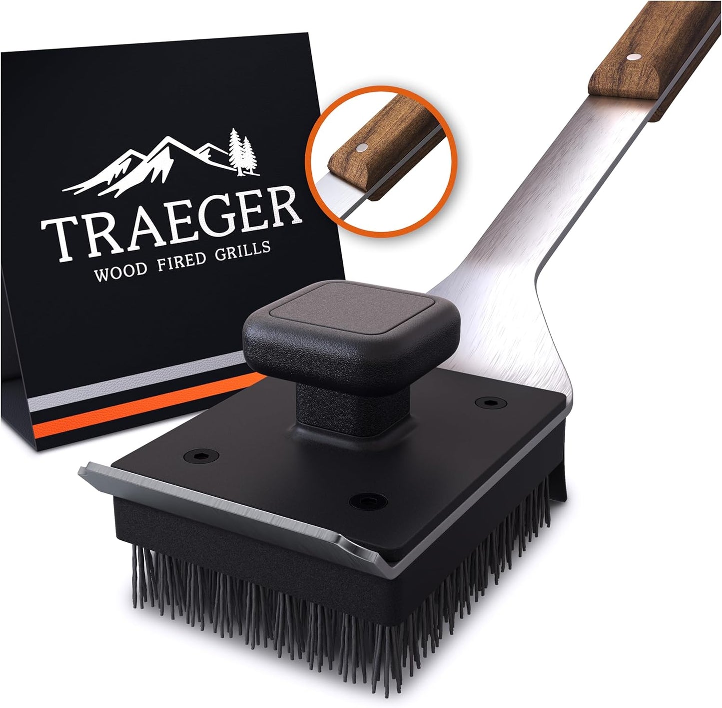 Traeger Grills BBQ Cleaning Brush with Durable Nylon Bristles