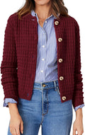 Women's Knit Cardigan Sweater - Soft Cotton Layering Cardigan