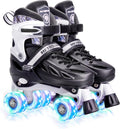 METROLLER Roller Skates for Kids Adjustable 4 Sizes - Light Up Wheels