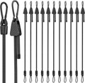 Bungee Cords with Hooks, 48 in Adjustable Elastic Cords - Versatile