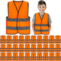Kids High Visibility Safety Vest 30 Pack - Child Reflective Vests