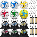 6 Pack Size 3 Soccer Balls with Pumps and Mesh Bags - Charity Kit