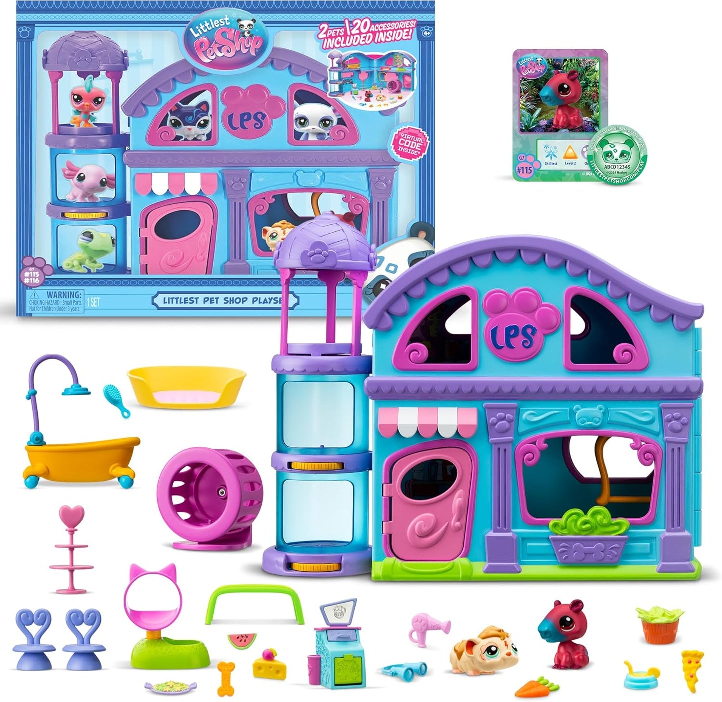 Littlest Pet Shop Playset with Mystery Figures for Kids Ages 4