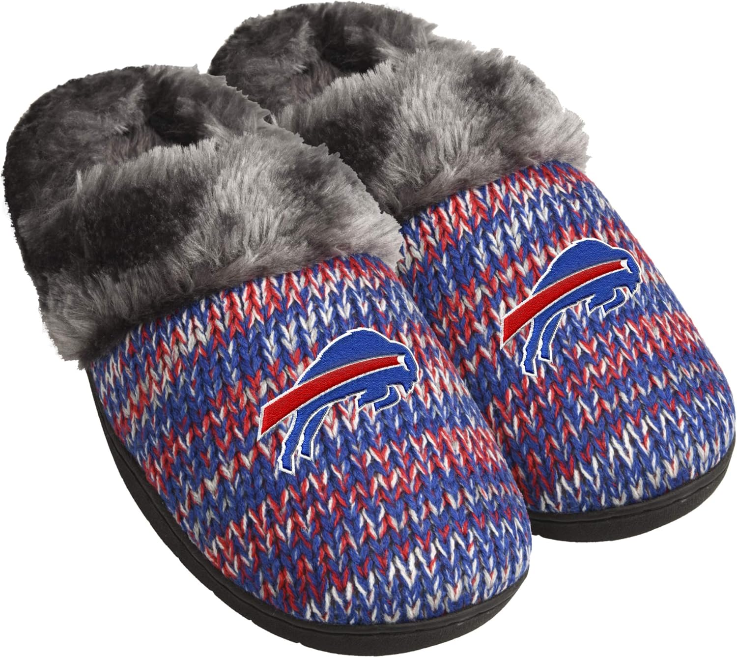 FOCO Womens NFL Team Logo Peak Slide Slippers for Comfort