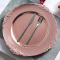 13 Inch Rose Gold Charger Plates Set of 12 for Elegant Events