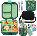 Bento Lunch Box for Kids with 12oz Soup Thermo - Leak-Proof Set