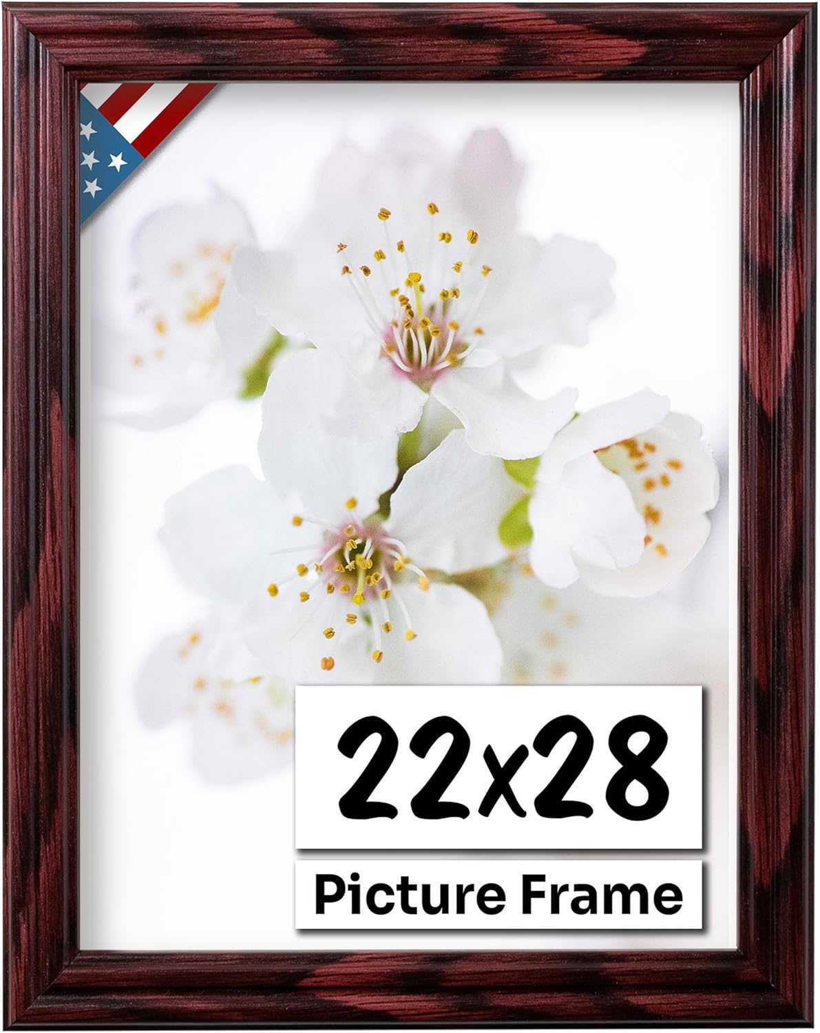 Cherry 22x28 Picture Frame - Handmade Solid Wood Wall Decor