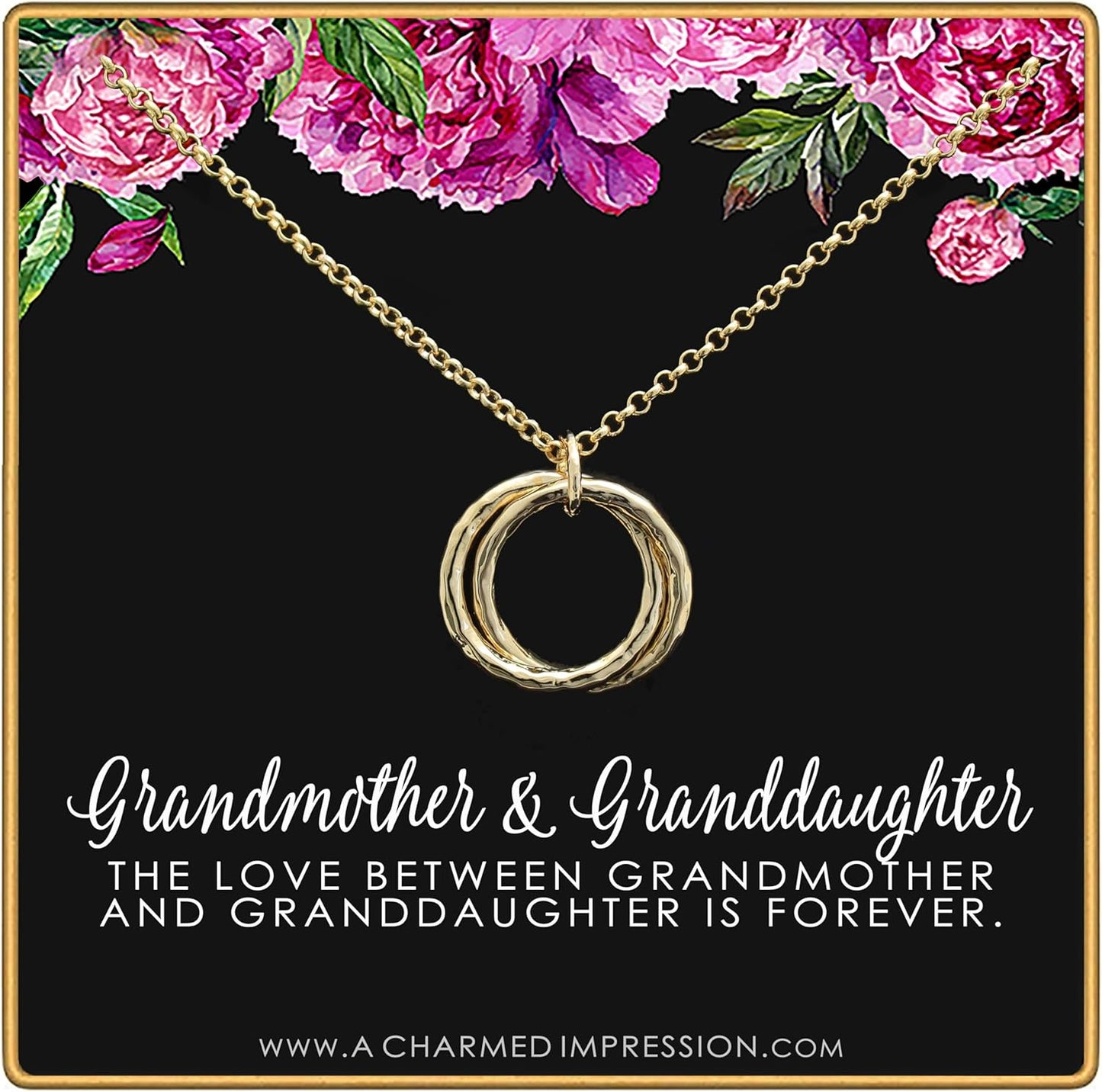 Unique Grandmother & Granddaughter Jewelry Gift - Infinity Necklace