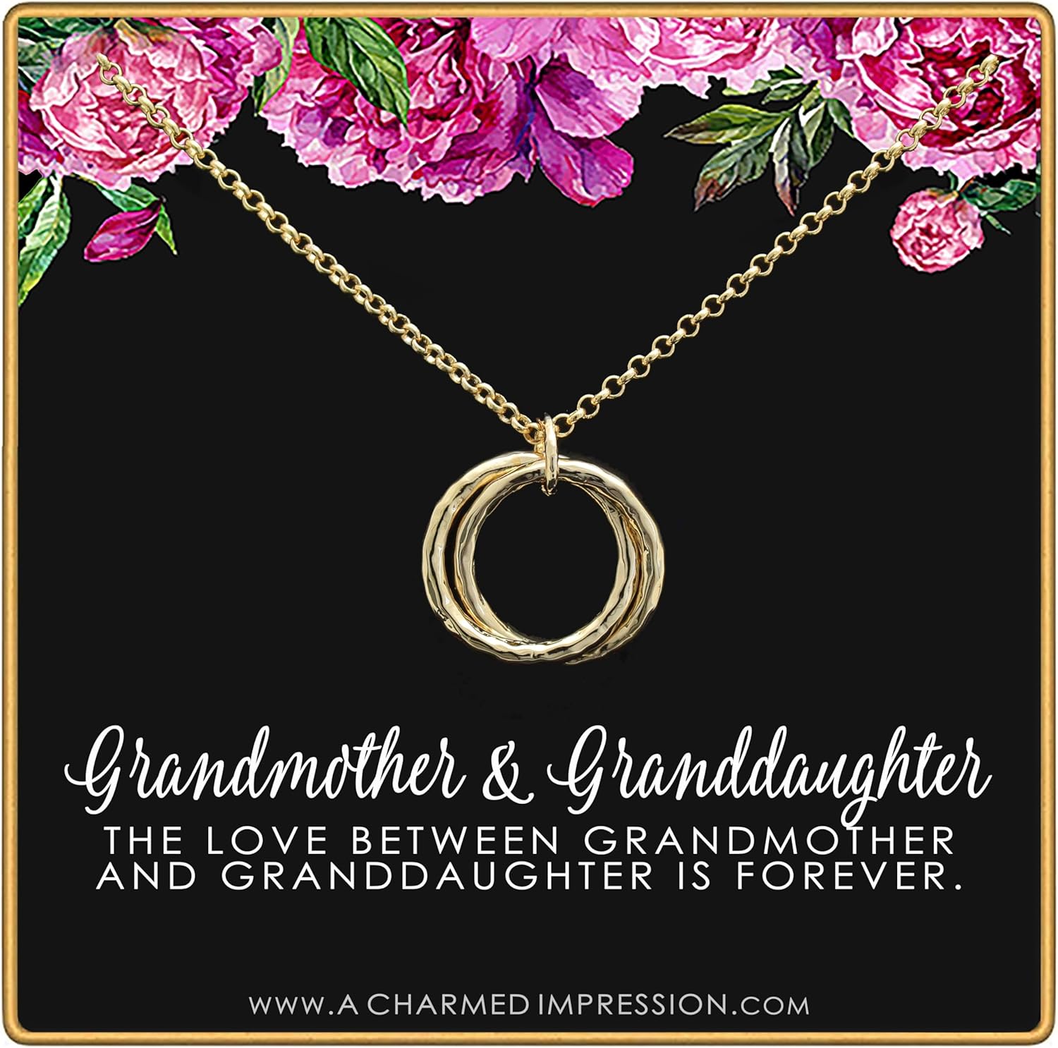 Unique Grandmother & Granddaughter Jewelry Gift - Infinity Necklace