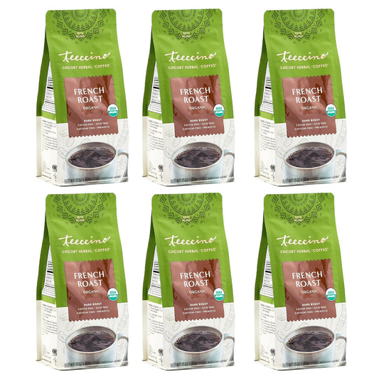 Teeccino French Roast Chicory Coffee Alternative - Herbal Brew
