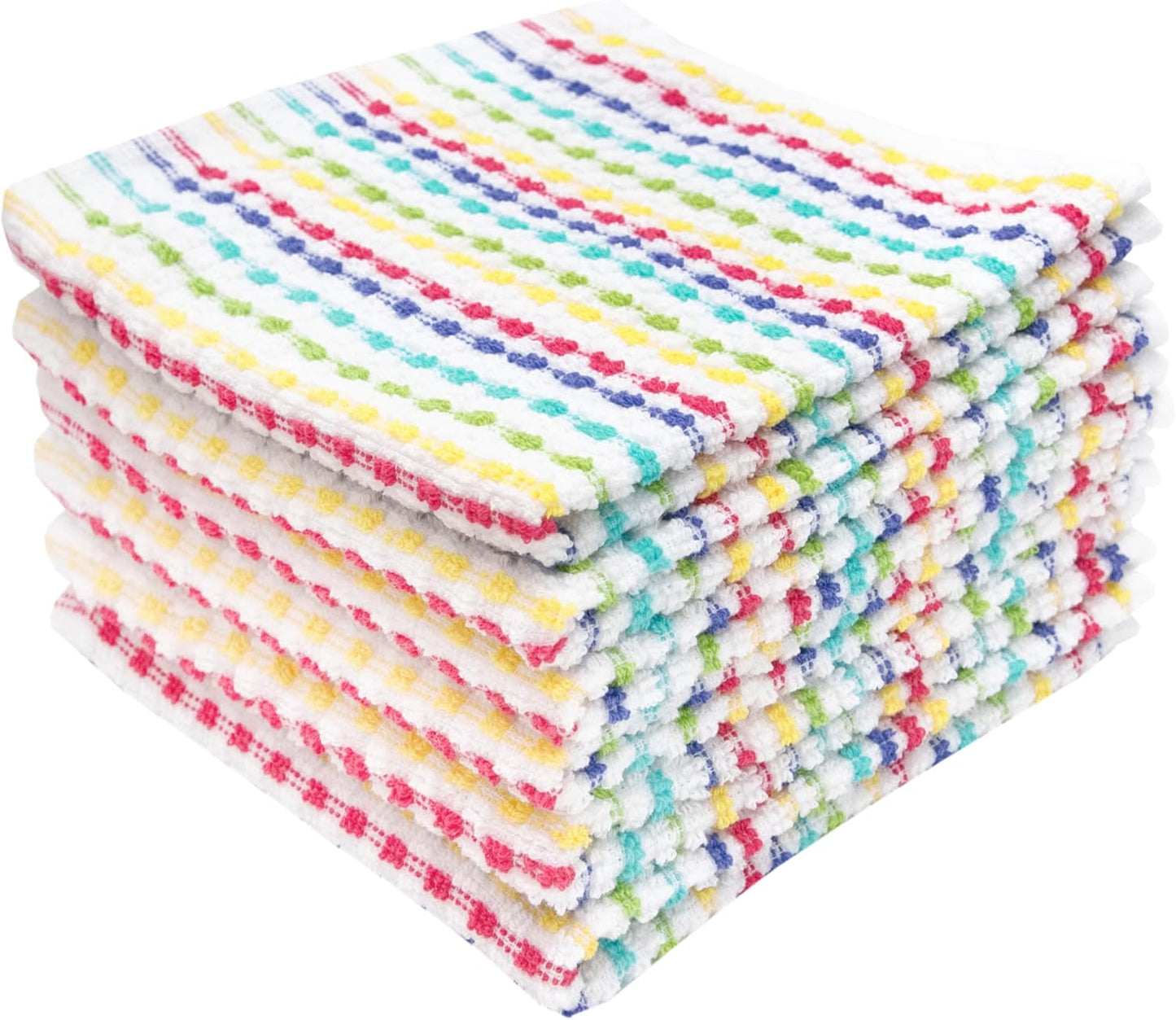 Ritz Pebble Dish Cloths: Super Absorbent & Soft - 100% Cotton, Durable, 6-Pack