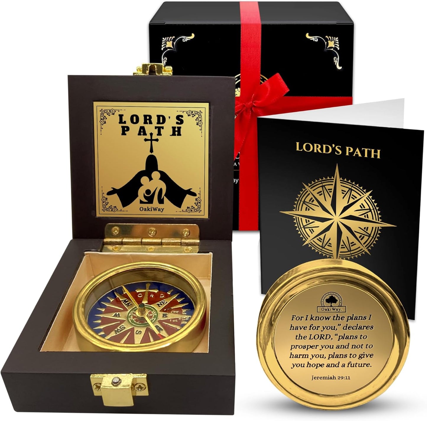 God's Path Compass Gift for Teenage Boys - Inspirational Keepsake