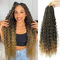Goddess Box Braids Crochet Hair with Curly Tips for Black Women
