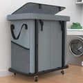 50 Gal High Grade Rolling Laundry Basket with Wheels for Home