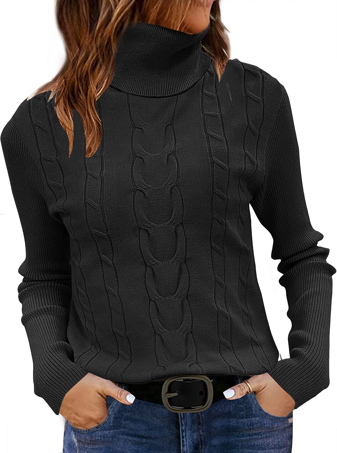 LEANI Womens Turtleneck Sweaters for Stylish Fall Fashion