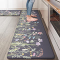 Anti Fatigue Kitchen Mat Set 17x59 + 17x29 - Cushioned Non-Slip Mats