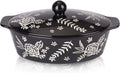 Wisenvoy Casserole Dish With Lid - Porcelain Oven Baking Dish
