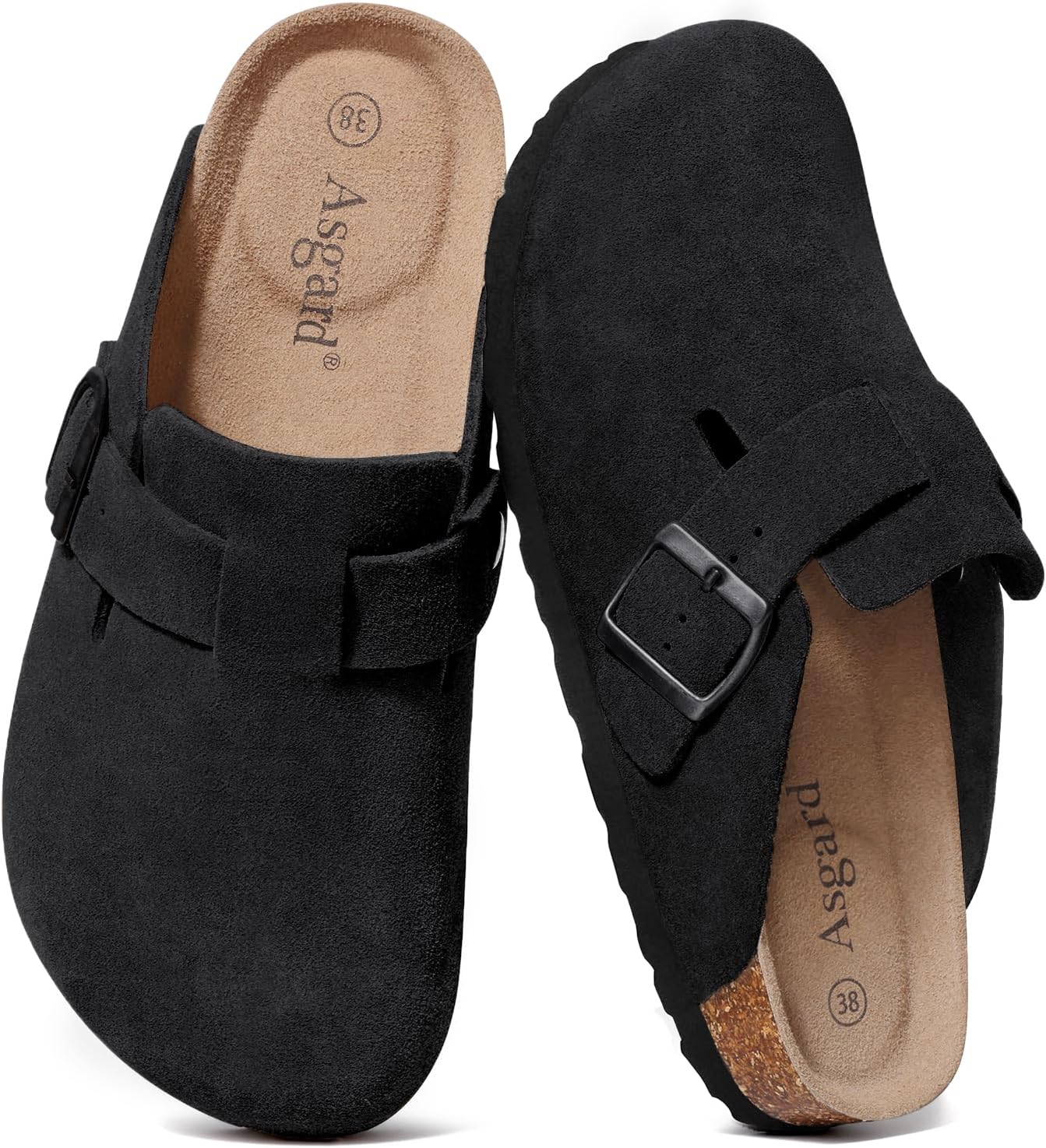 Genuine Suede Clogs for Women and Men with Arch Support