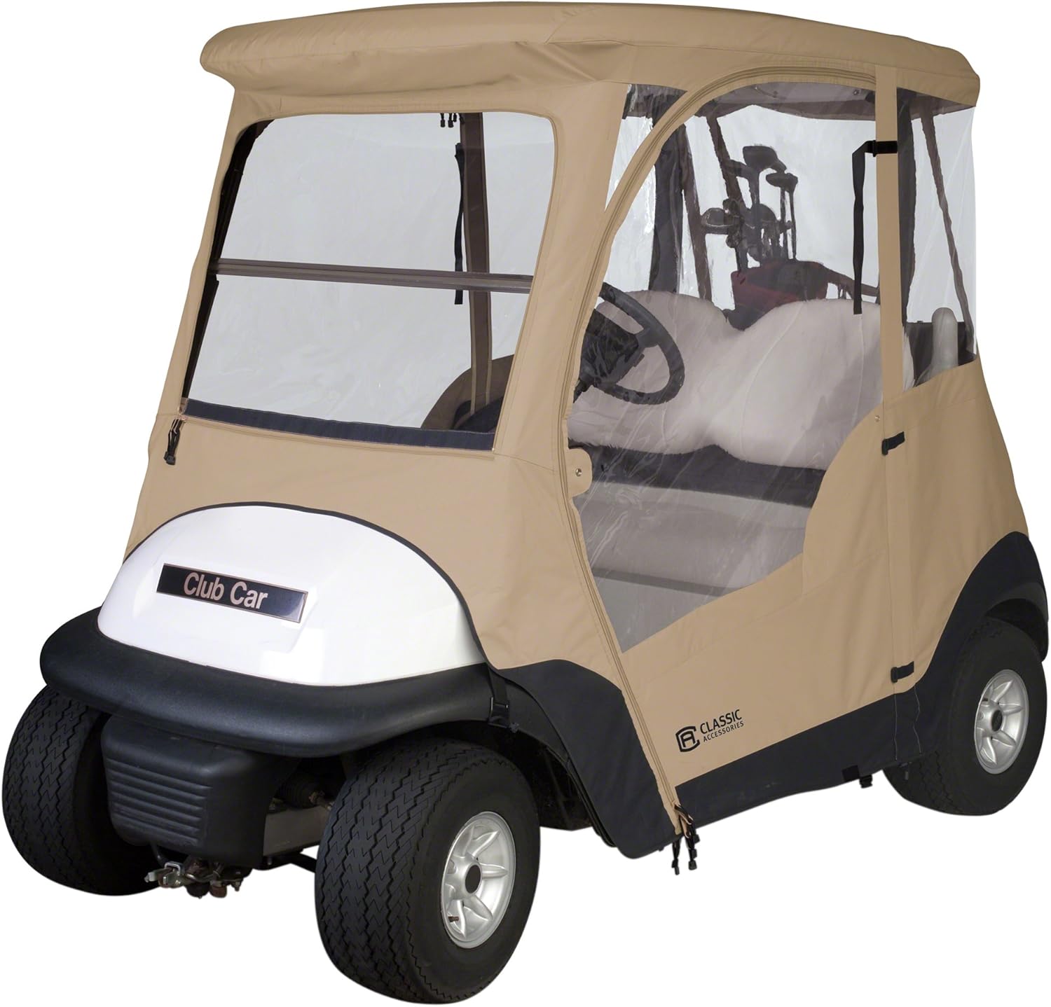 Protects 2 Golfers: Classic Club Car Enclosure