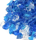 GASPRO 10 lbs Bahama Blend Fire Glass for Fire Pit Table - Sparkly