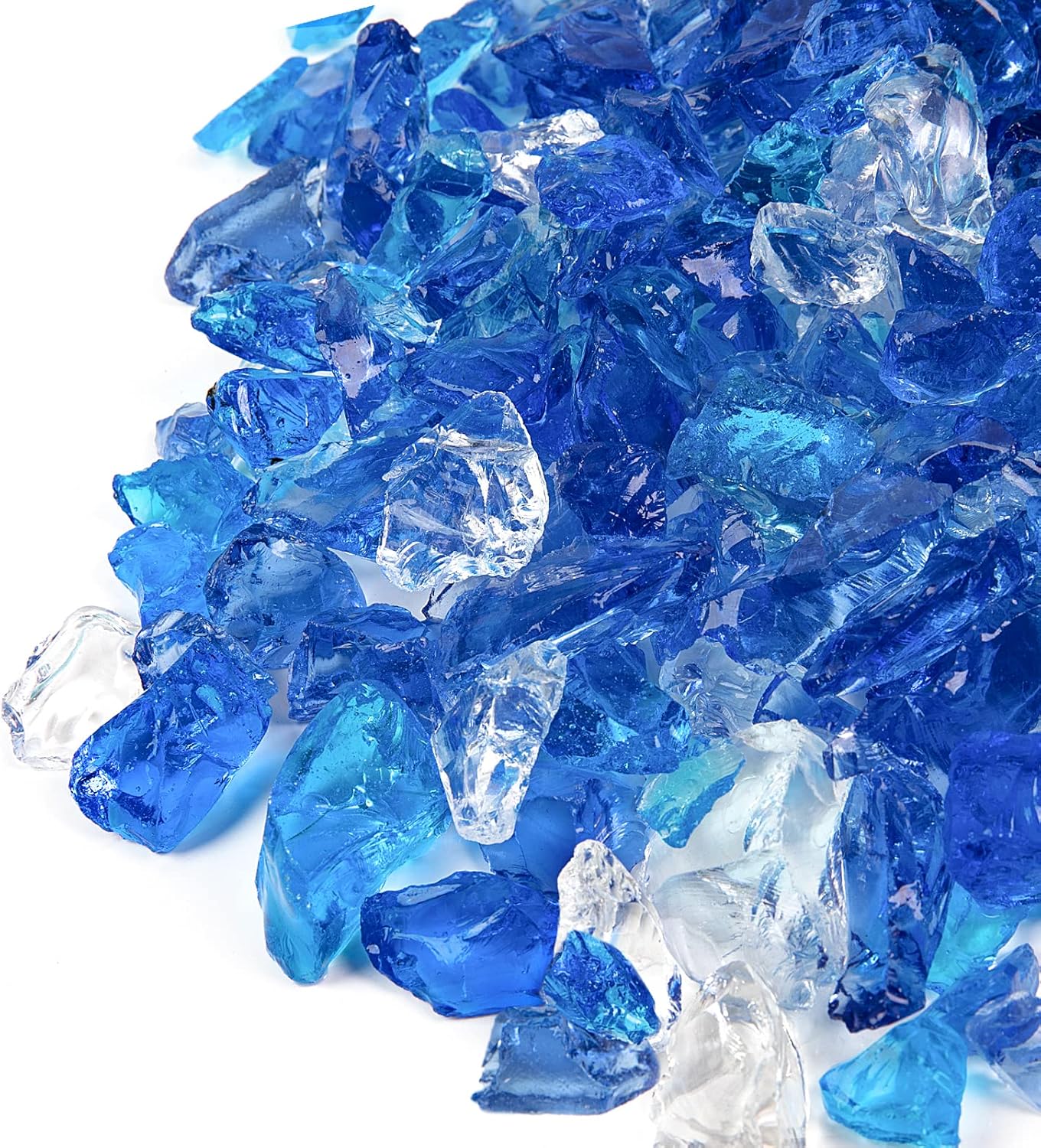 GASPRO 10 lbs Bahama Blend Fire Glass for Stunning Fire Pits