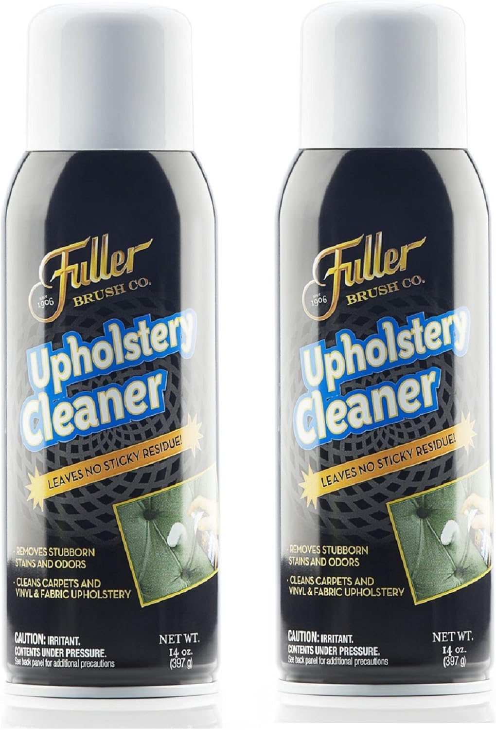 Fuller Brush Upholstery Cleaner for Stubborn Stains - 2 Pack