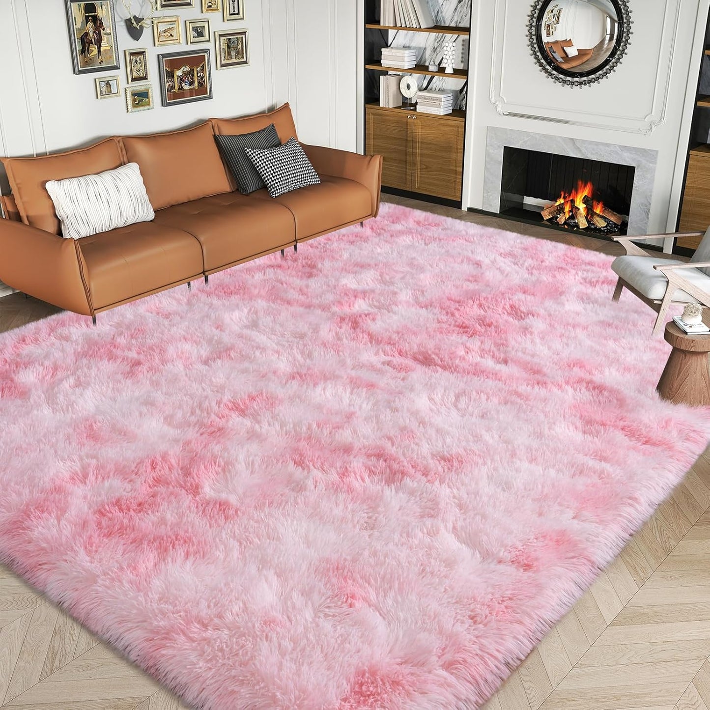Large 8x10 Area Rugs for Living Room, Plush Fluffy Carpet