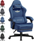 GTPLAYER Gaming Chair Fabric High Back with Footrest - Comfort